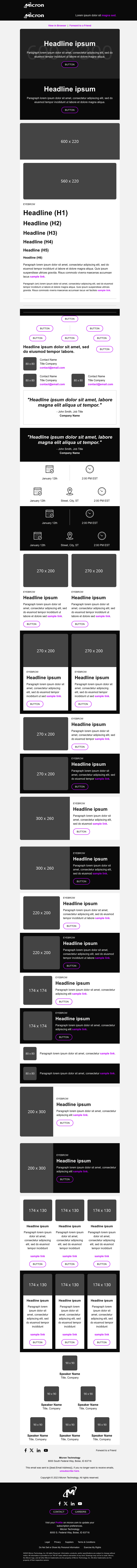 Micron Email Template